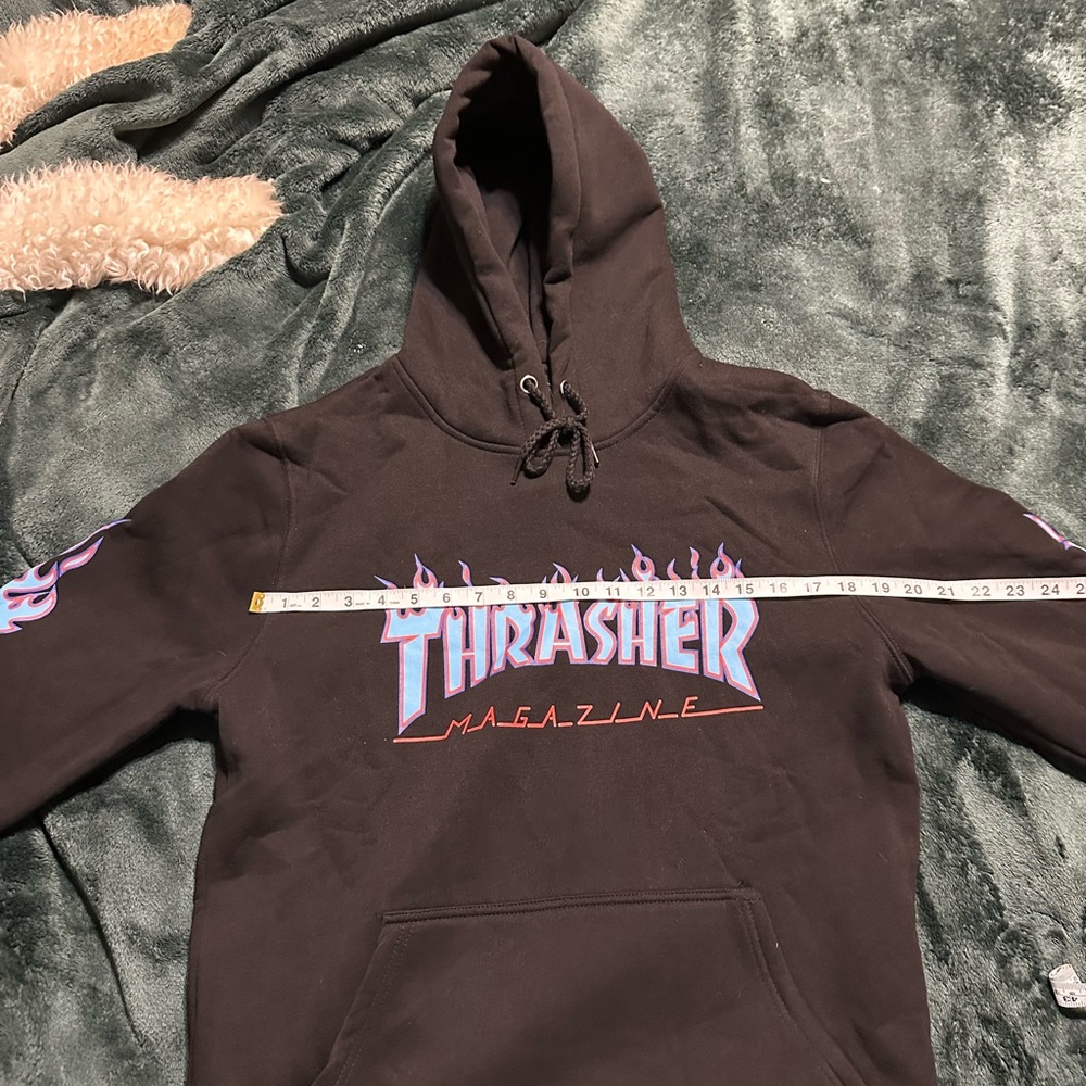 Thrasher x Supreme Black Hoodie Size L
